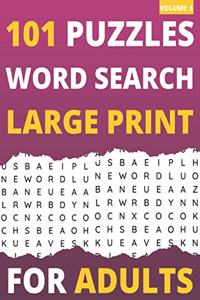 101 Puzzles Word Search Large Print For Adults