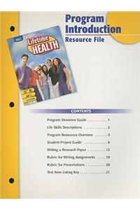 Holt Lifetime Health Program Introduction Resource File