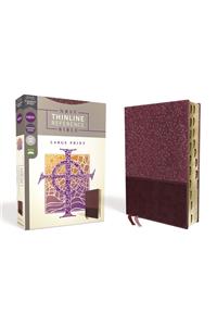 NRSV, Thinline Reference Bible, Large Print, Leathersoft, Burgundy, Thumb Indexed, Comfort Print