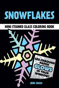 Snowflakes Stained Glass Colouring Book