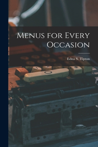 Menus for Every Occasion