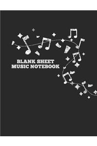 Blank Sheet Music Notebook