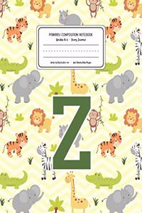 Primary Composition Notebook Grades K-2 Story Journal Z