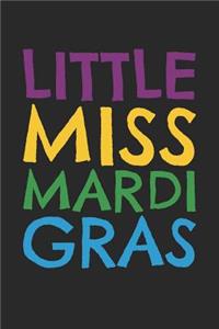 Mardi Gras Notebook - Kids Little Miss Mardi Gras - Mardi Gras Journal - Mardi Gras Diary