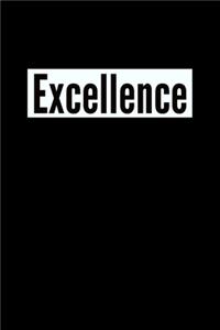 Excellence: Minimalist Motivational Business Notebook, Journal, Diary (110 pages, blank, 6 x 9)