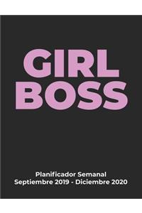 Planificador Semanal GIRL BOSS Septiembre 2019 - Diciembre 2020