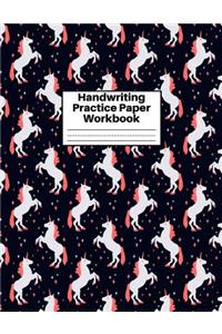 Handwriting Practice Paper Workbook