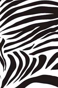 Zebra Print Notebook 8.5 X 11 inches 120 College Ruled Pages Blank Lined