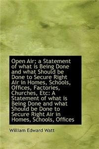 Open Air; A Statement of What Is Being Done and What Should Be Done to Secure Right Air in Homes, SC