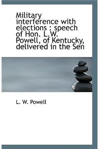 Military interference with elections