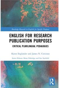 English for Research Publication Purposes