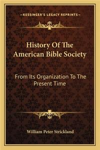 History of the American Bible Society