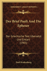 Der Brief Pauli And Die Epheser