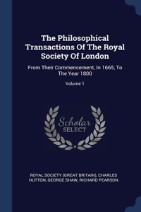 Philosophical Transactions Of The Royal Society Of London