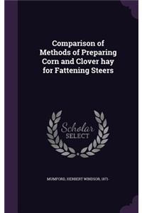 Comparison of Methods of Preparing Corn and Clover hay for Fattening Steers