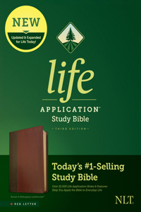 NLT Life Application Study Bible, Third Edition (Red Letter, Leatherlike, Brown/Tan)