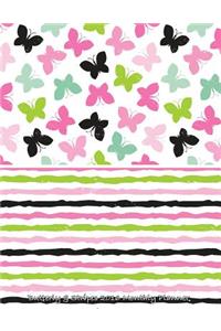 Butterfly & Stripes 2016 Monthly Planner