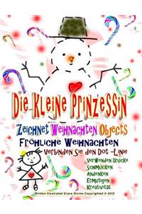 Die kleine Prinzessin Zeichnet Weihnachten Objects Fröhliche Weihnachten Verbinden Sie den Dot -Linie Verwenden Drucke Schmücken Andenken Ermutigen Kreativität