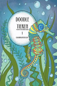 Doodle Tieren Malbuch für Erwachsene 1