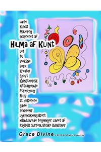 lære kunst malebog inspireret af Hilma af Klint let til voksne børn kreativ sjovt Kunstnerisk Afslappende fornøjelig Brug at dekorere gave souvenir lykønskningskort håndlavede tegninger lavet