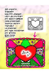 20 coperte trapunte biglietti d'auguri libro da colorare per adulti bambini casa pensionati scuola lavoro ospedale la pensione per ogni occasione per artista Grace Divine