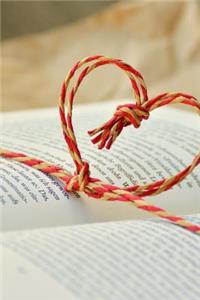 Charming Heart and Cord Wrapped Around a Book Journal