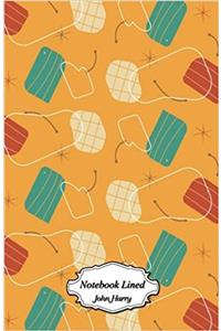 Retro Pattern Notebook: Blank Lined Page Softcover Journal: 5