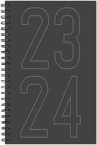 Charcoal Academic 2023-24 8.5 X 11 Softcover Weekly Planner