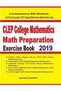 CLEP College Mathematics Math Preparation Exercise Book