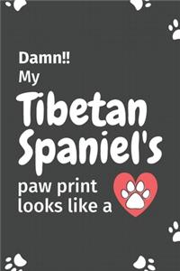 Damn!! my Tibetan Spaniel's paw print looks like a
