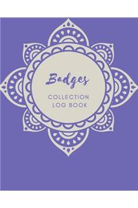 Badges Collection log book