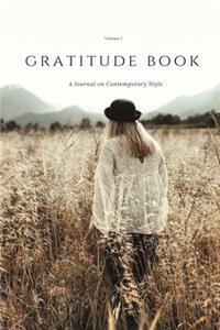 Girl on gratitude book jounal
