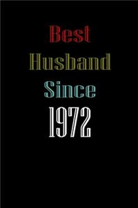 Best Husband Since 1972 Journal Couples Gift