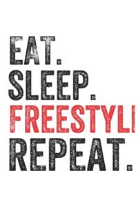 Eat Sleep Freestyle Football Repeat Sports Notebook Gift
