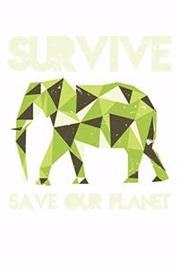 Elephant Save And Love Earth