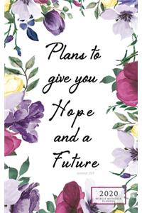 Plans to Give You Hope Weekly Monthly