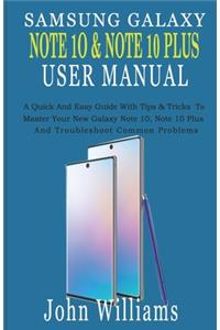 Samsung Galaxy Note 10 & Note 10 Plus User Manual