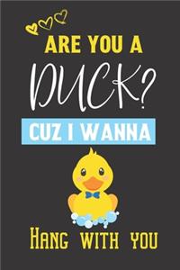 Are you a Duck? Cuz i wanna hang with you