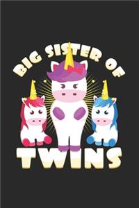 big sister of twins: 6x9 Twins - grid - squared paper - notebook - notes