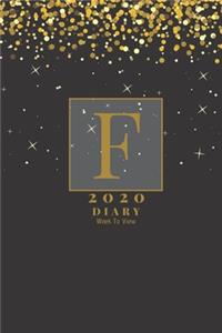 Personalised 2020 Diary Week To View Planner