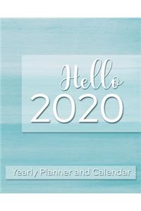 Hello 2020 Yearly Planner and Calendar