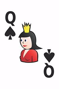 Queen Of Spades Notebook