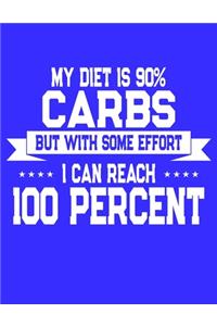 My Diet Is 90% Carbs But With Some Effort I Can Reach 100 Percent