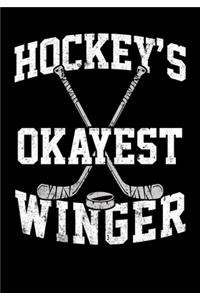 Winger Hockey Game Statistics Notebook Hockey's Okayest Winger