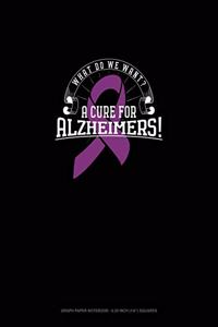 What Do We Want? A Cure For Alzheimers!