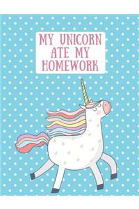 My Unicorn Ate My Homework Notebook