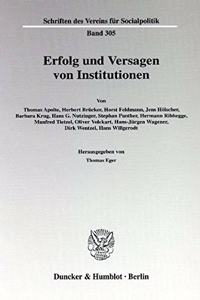 Erfolg Und Versagen Von Institutionen
