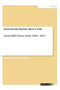 About MBA Tracer Study 2009 - 2012