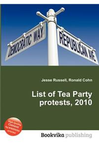 List of Tea Party Protests, 2010