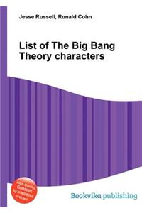 List of the Big Bang Theory Characters
